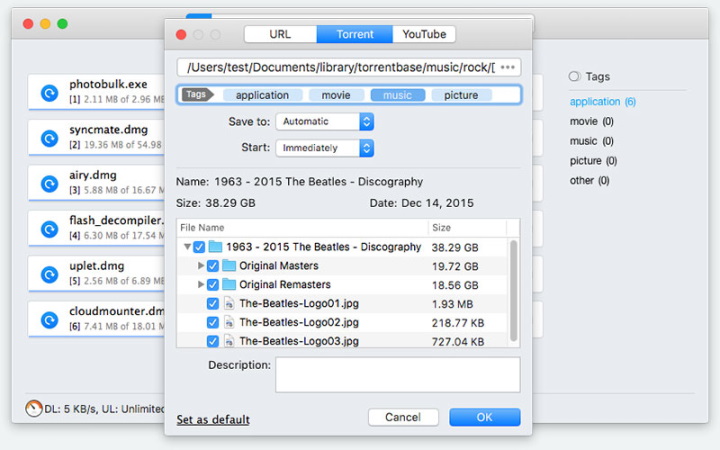 torrent download mac